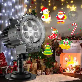 Dazzed Corner - Christmas Projector Lights, 80 HD Patterns with Remote Control - Black