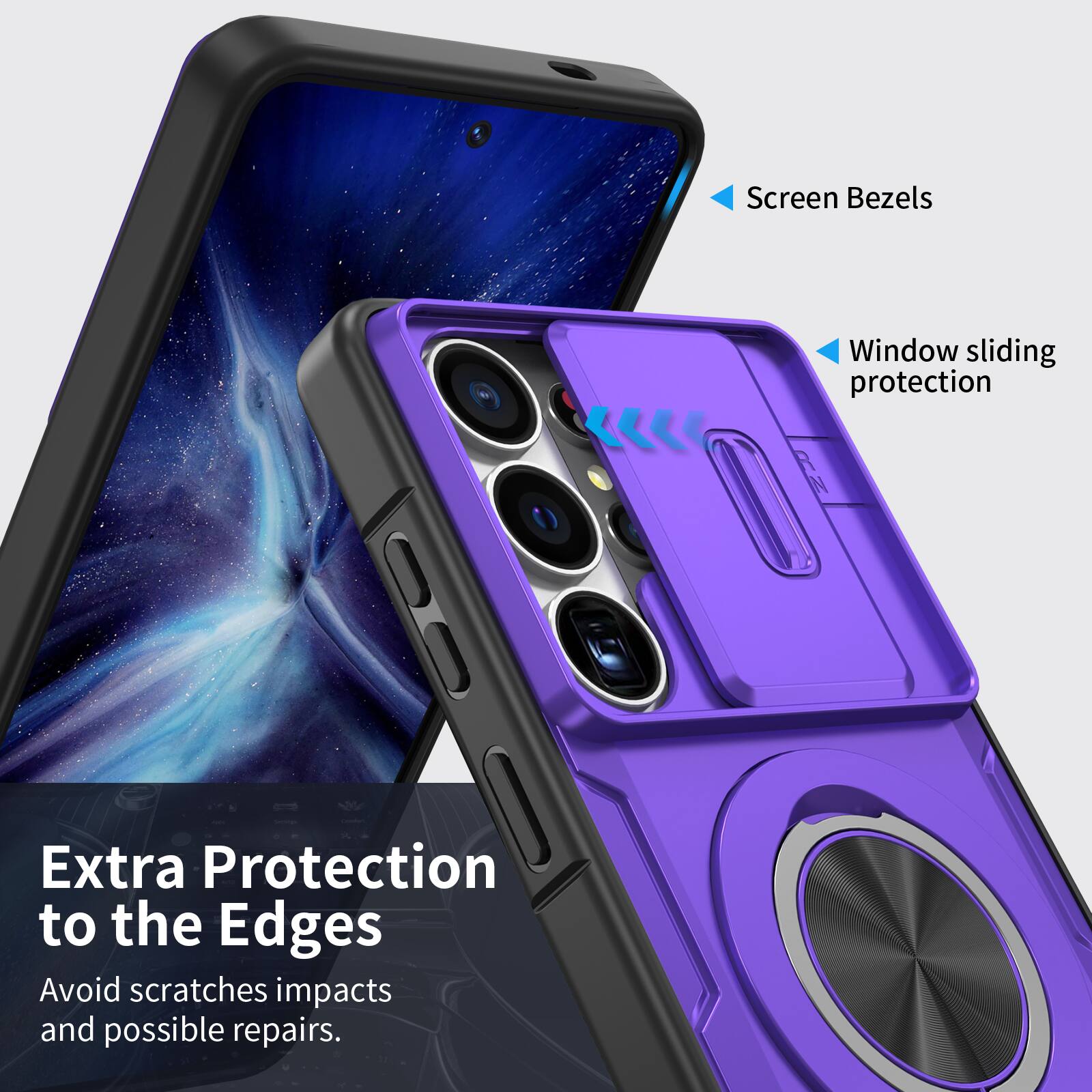 Screen Bezels  
Window sliding protection  
Extra Protection to the Edges  
Avoid scratches impacts and possible repairs.
