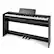 Front. Costway - Costway 88-Key Hammer Action Weighted Keyboard Electric Piano with Stand & Triple Pedals - Black.