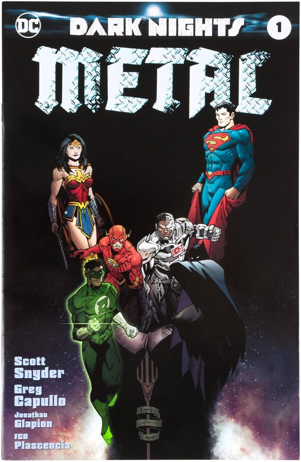 DC Dark Nights: Metal #1

Scott Snyder  
Greg Capullo  
Jonathan Glapion  
FCO Plascencia