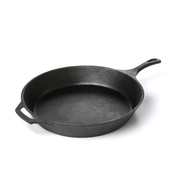 Front. SlickBlue - Cast Iron Round Skillet Pre-Seasoned for Easy Cooking and Searing - Black.