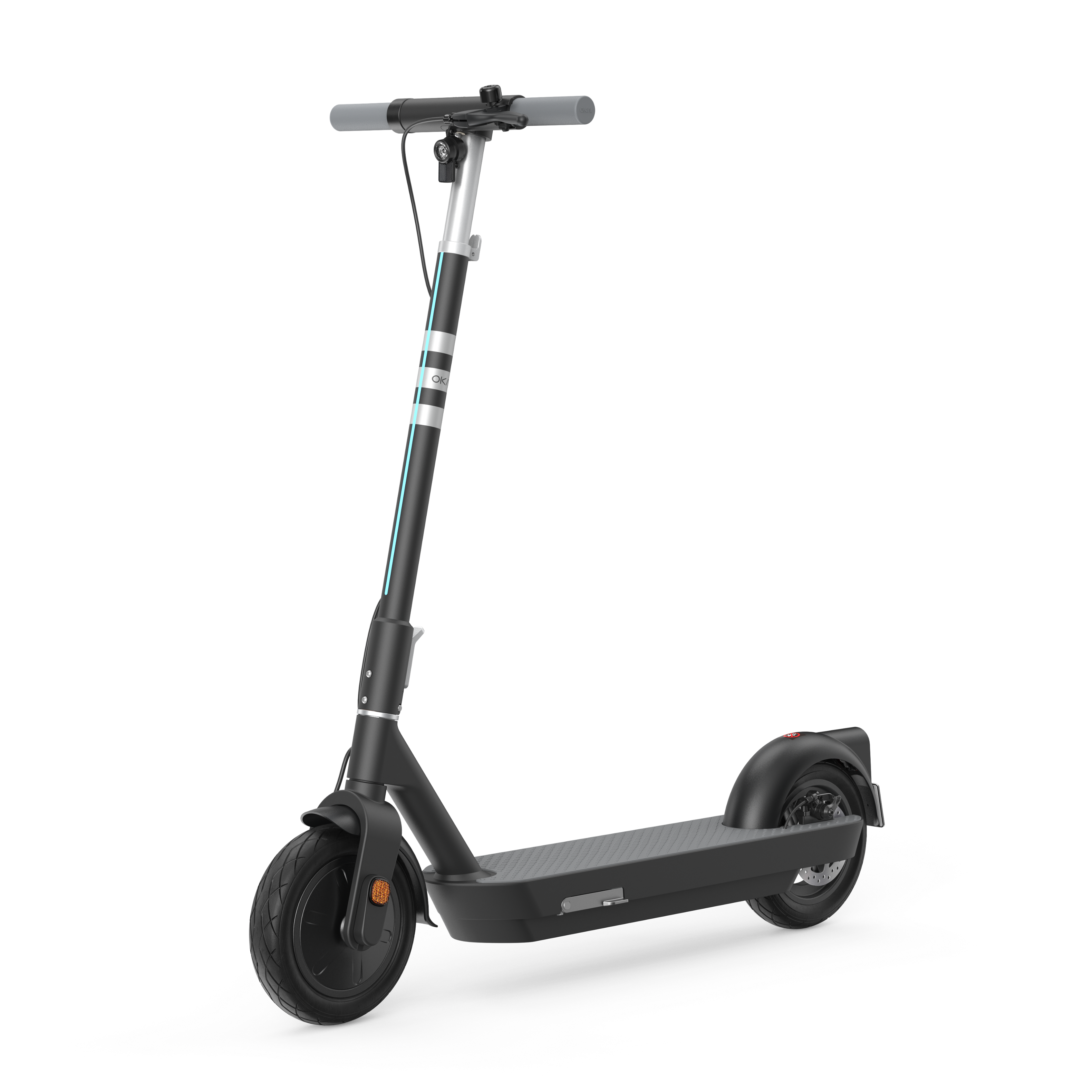 Front. TinyHomie - Foldable Electric Scooter 50 Miles 20mph Black - Black.