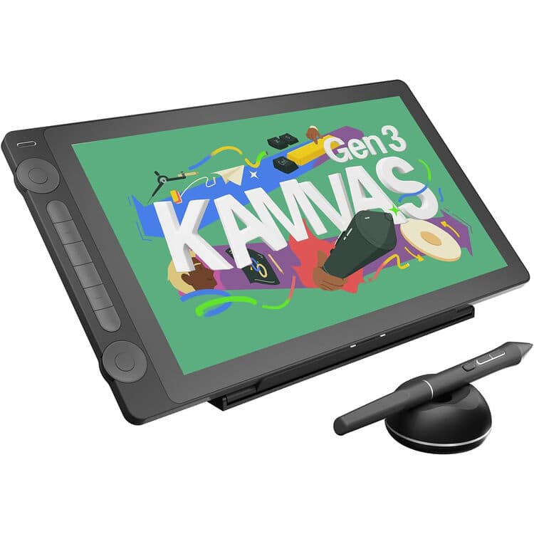 Huion - Kamvas 16 (Gen 3) 2.5K QHD Pen Display - Cosmo Black