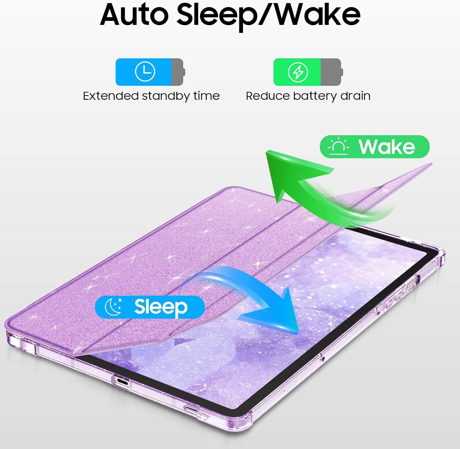 Auto Sleep/Wake

Extended standby time
Reduce battery drain

Wake
Sleep