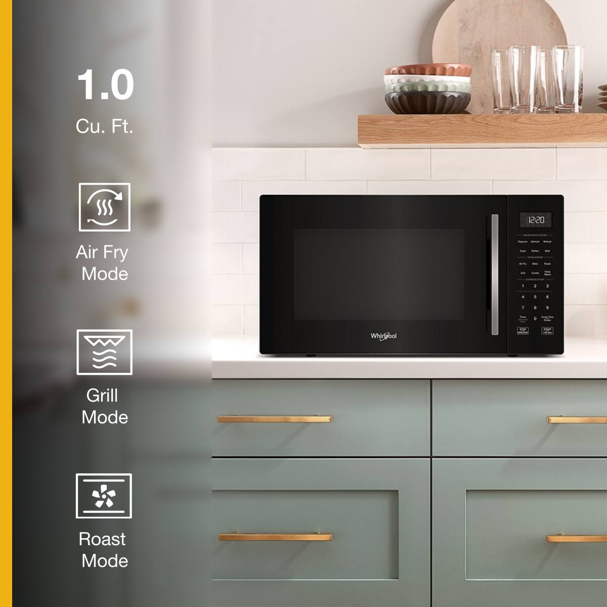 1.0 Cu. Ft.

Air Fry Mode

Grill Mode

Roast Mode