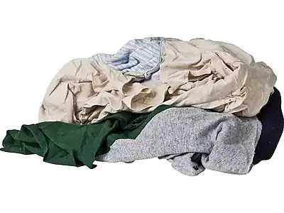 Front. Monarch Brands - Monarch Brands Cotton Cleaning Rags, Multicolor, 125 Rags/Pack (R020-C45-A-25) - Assorted.