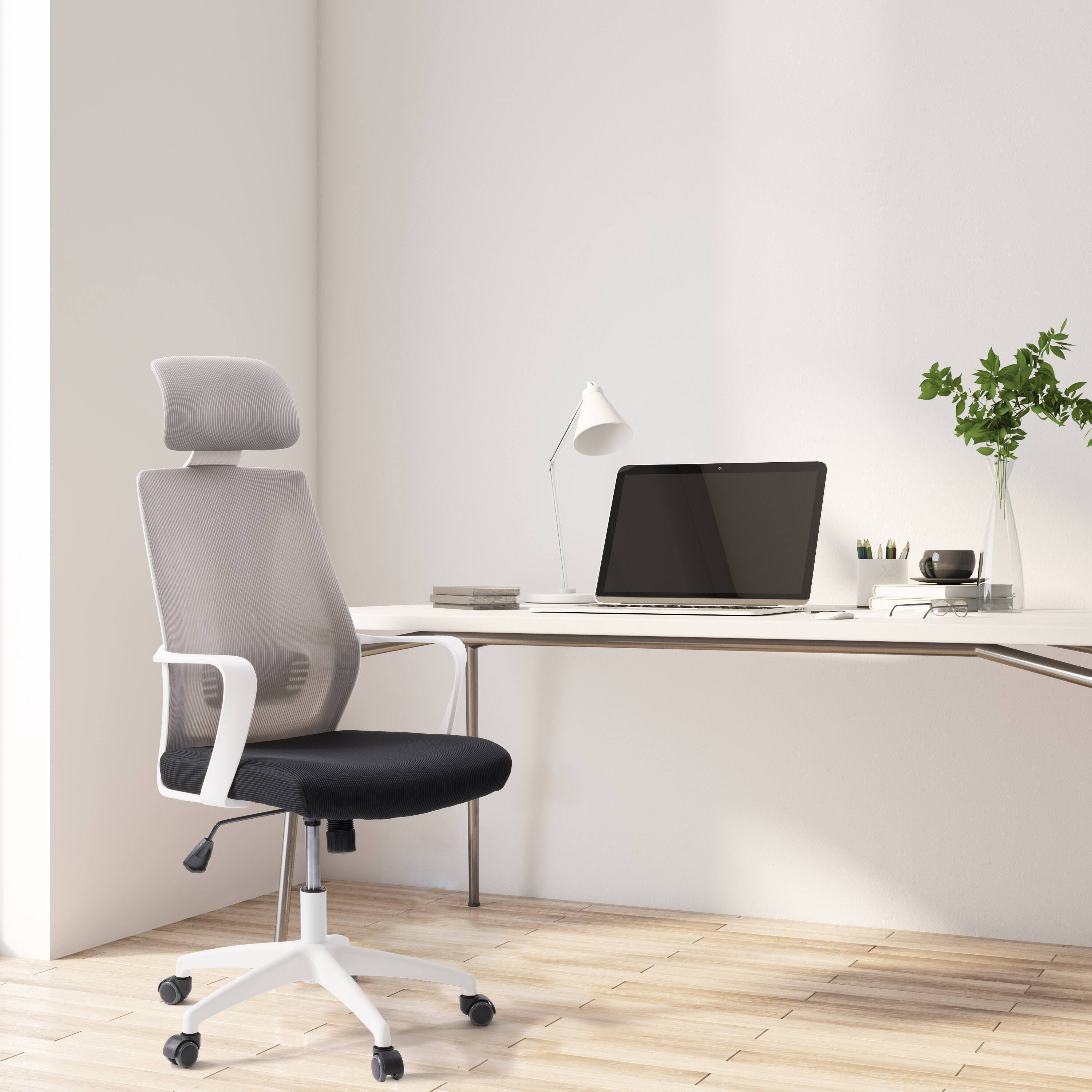 Alt View 16. CorLiving - Workspace Mesh Back Office Chair - Grey and Black.