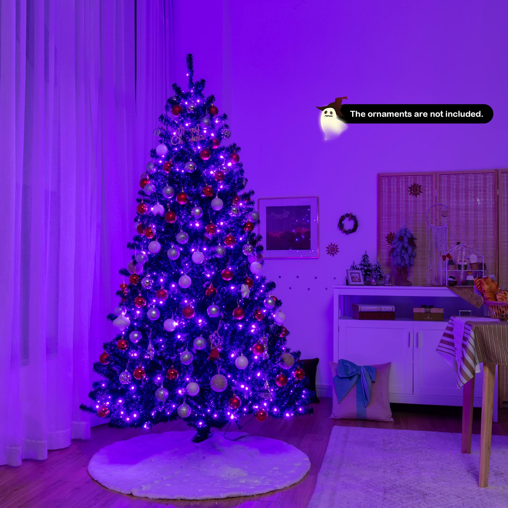 The ornaments are not included.