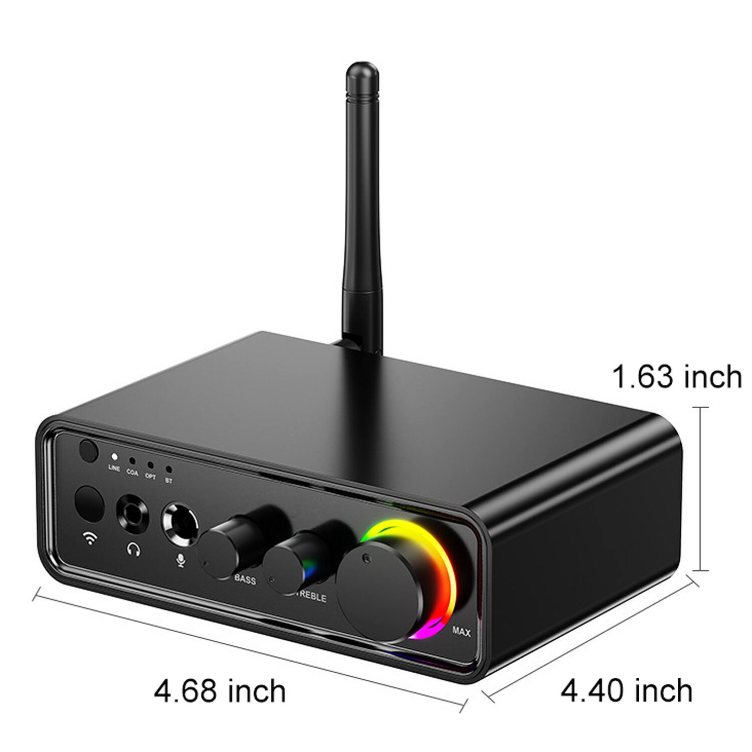 1.63 inch  
4.68 inch  
4.40 inch