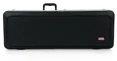 Front. Gator Cases - Deluxe Electric Guitar Case - Black.
