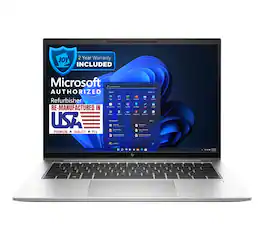 HP - EliteBook 840 G9 Core i7-1265U 1.8GHz, 32GB, 2TB SSD, 14" FHD Touch, Windows 11 Pro (Refurbished) - Silver