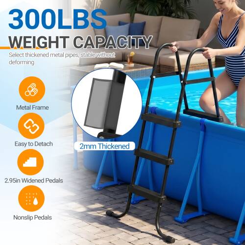 300LBS WEIGHT CAPACITY

Select thickened metal pipes, stable without deforming

Metal Frame

Easy to Detach

2mm Thickened

2.95in Widened Pedals

Nonslip Pedals