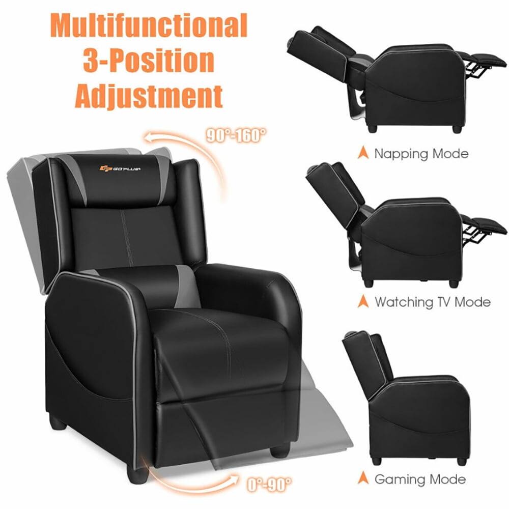 Multifunctional 3-Position Adjustment

90°-160°

Napping Mode

Watching TV Mode

0°-90°

Gaming Mode
