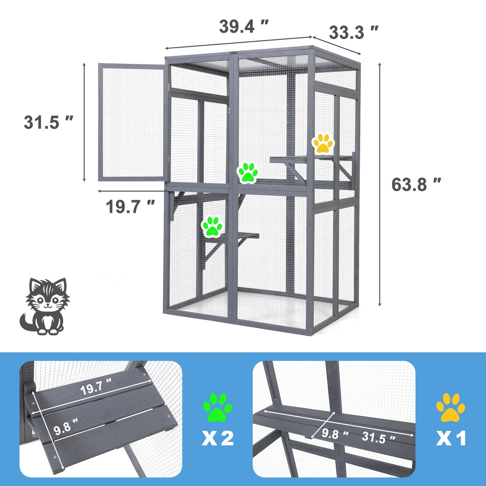 - 39.4"
- 33.3"
- 31.5"
- 19.7"
- 63.8"
- 9.8" x 2
- 31.5" x 1