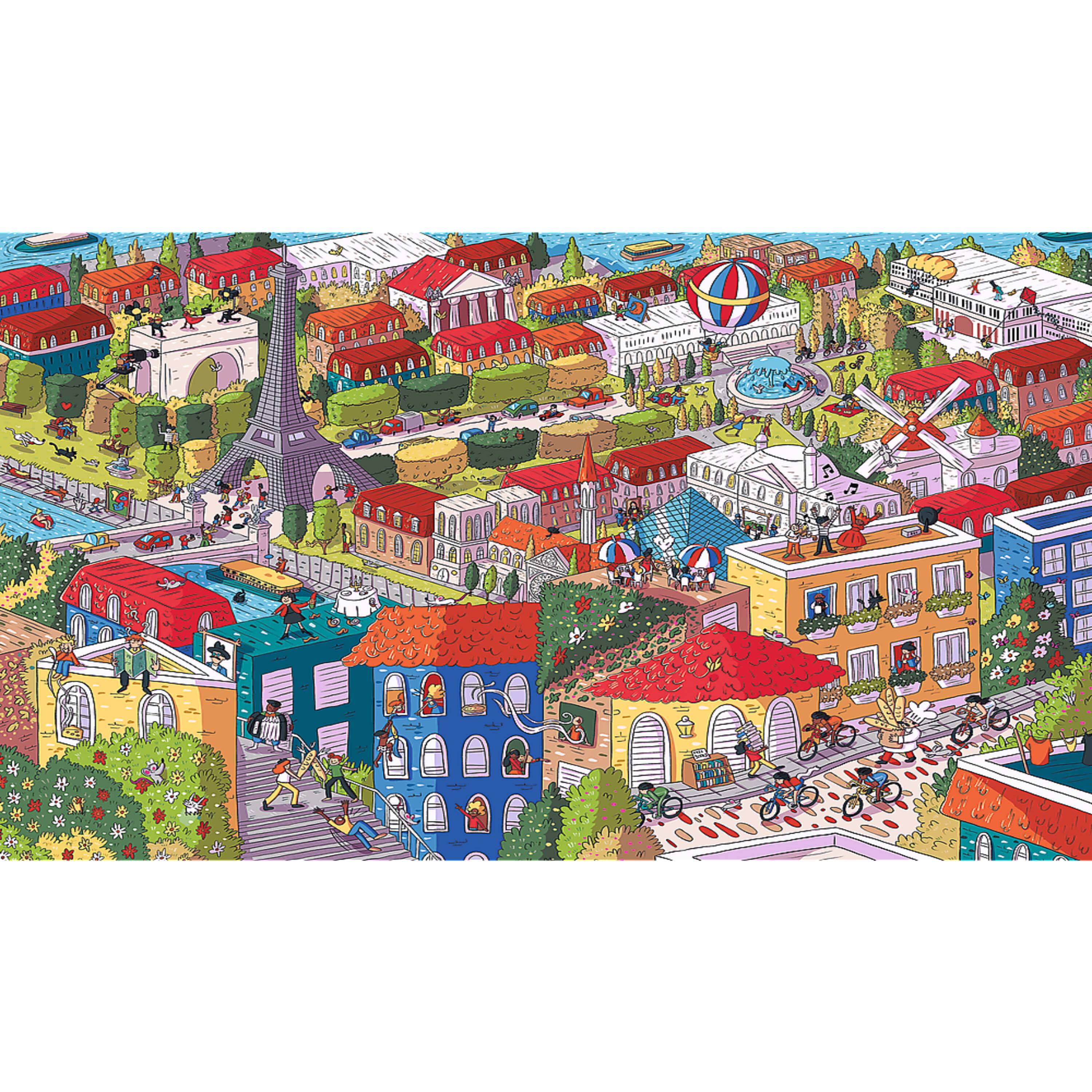 Alt View 2. Trefl - Trefl Prime Eye Spy Sneaky Peakers: Paris 1000 Piece Puzzle - Multicolor.