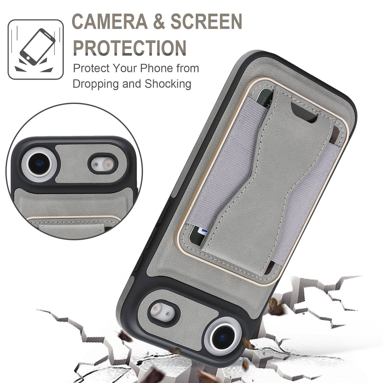 CAMERA & SCREEN PROTECTION  
Protect Your Phone from Dropping and Shocking