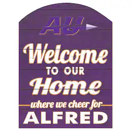 Jardine - Alfred University Saxons 16" x 22" Indoor/Outdoor Marquee Sign - Purple