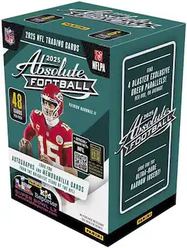 Panini - 2025 Absolute Football Trading Card Blaster Box (Find 4 Green Paralles Per Blaster Box)