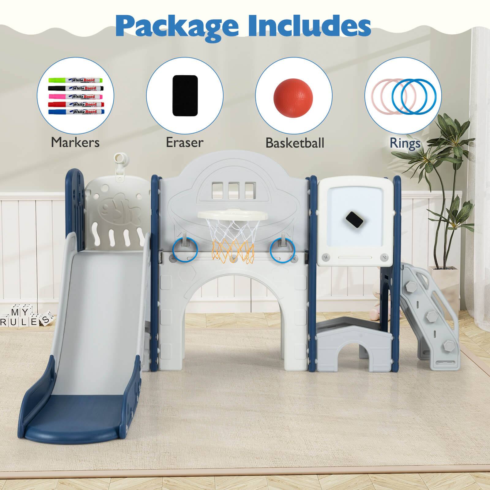 Package Includes

- Markers
- Eraser
- Basketball
- Rings

MY RULES