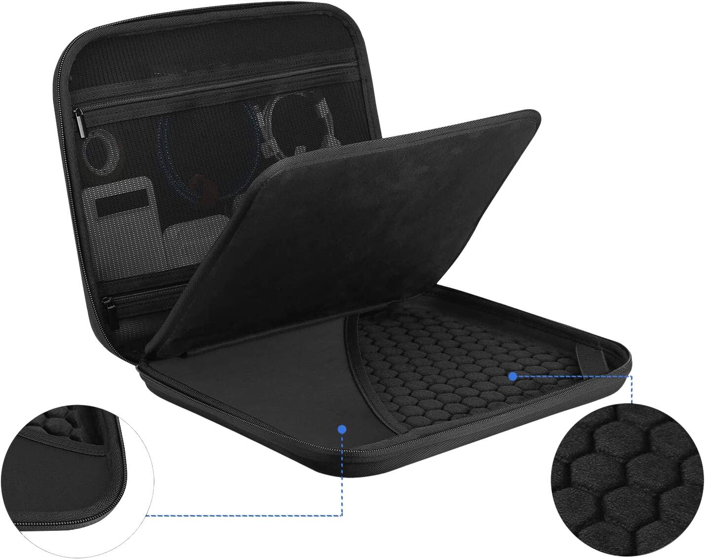 Alt View 13. SaharaCase - Carry Case Organizer for Most Tablets up to 13" - Black.