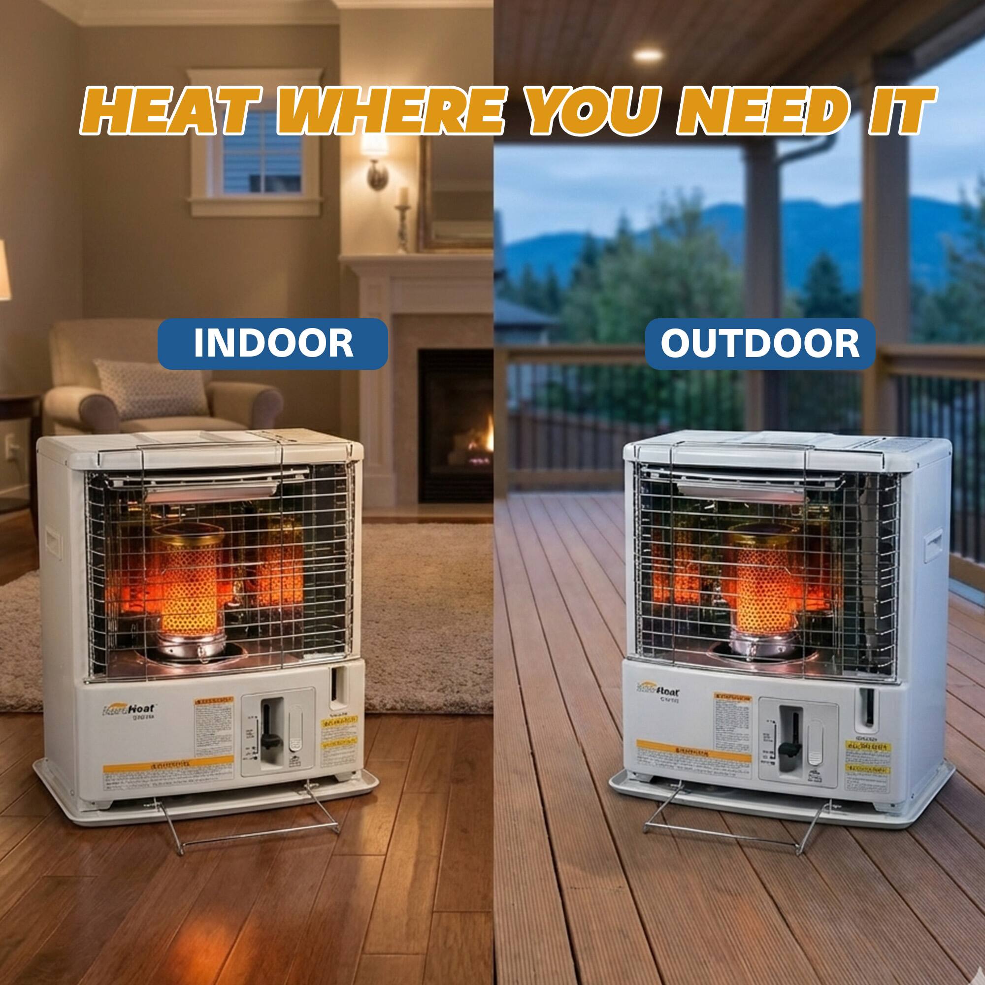 HEAT WHERE YOU NEED IT  
INDOOR OUTDOOR