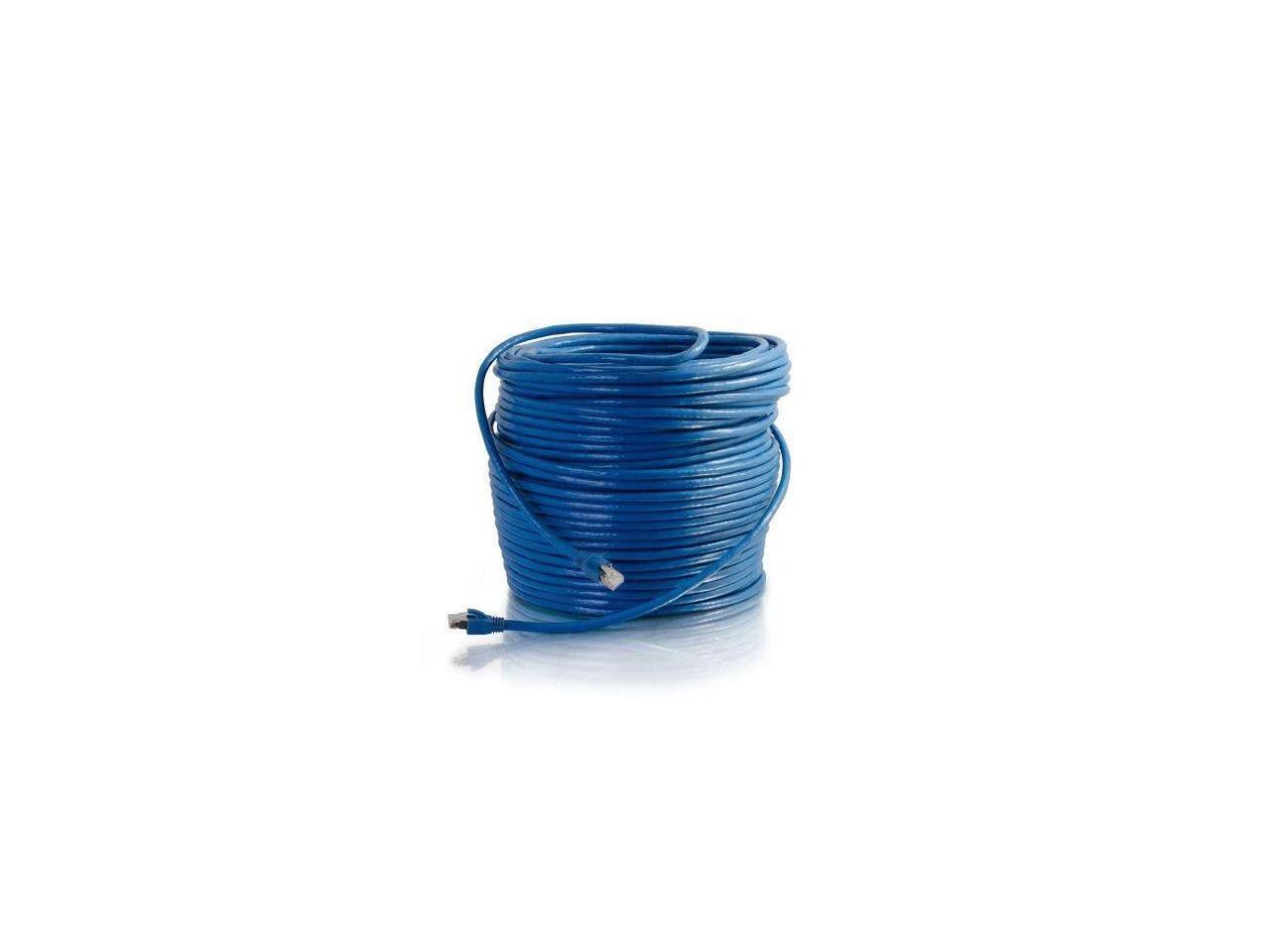 Alt View 8. Cables to Go - C2G 43124 300FT CAT6 BLUE SOLID SHIELDED PATCH CBL.