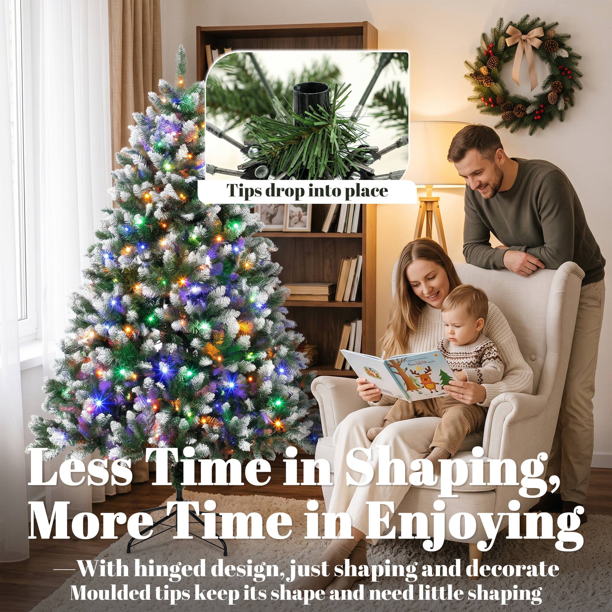 Tips drop into place

Less Time in Shaping, More Time in Enjoying
- With hinged design, just shaping and decorate Moulded tips keep its shape and need little shaping