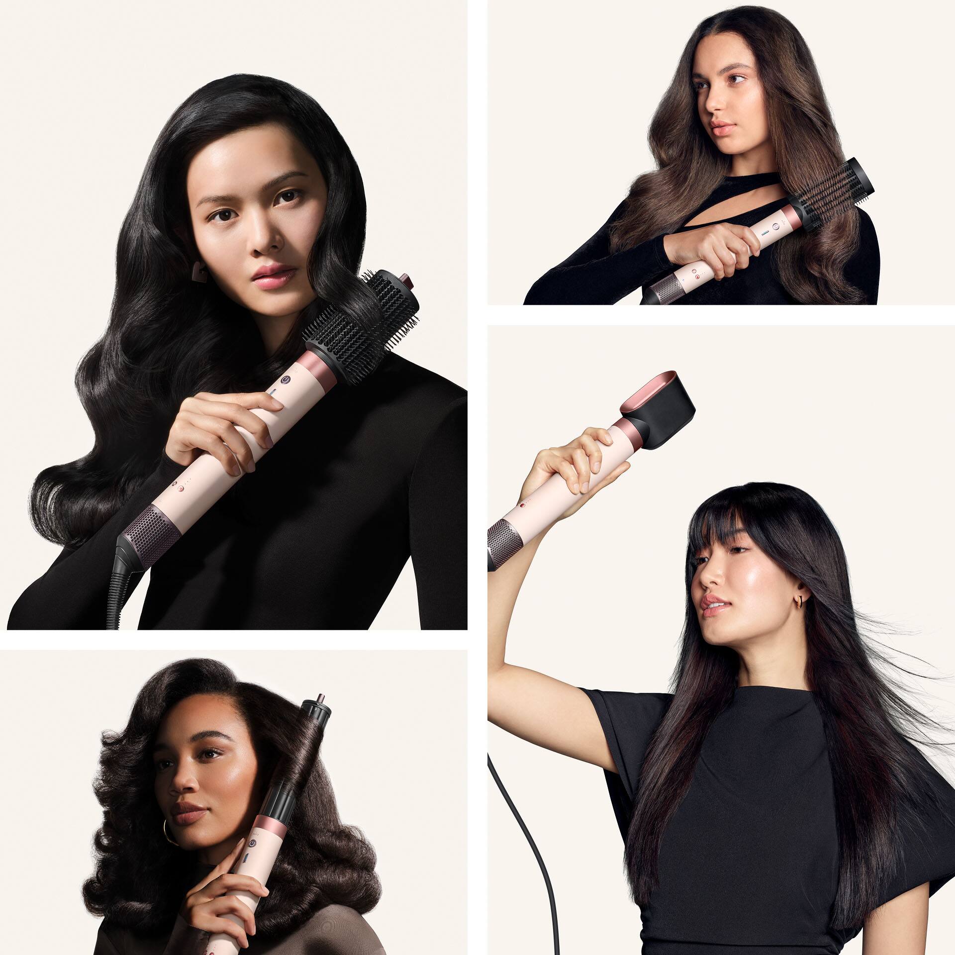 Alt View 5. Dyson - Airwrap Co-anda2x Multi-Styler and Dryer For Straight+Wavy Hair - Ceramic Pink / Rose Gold.