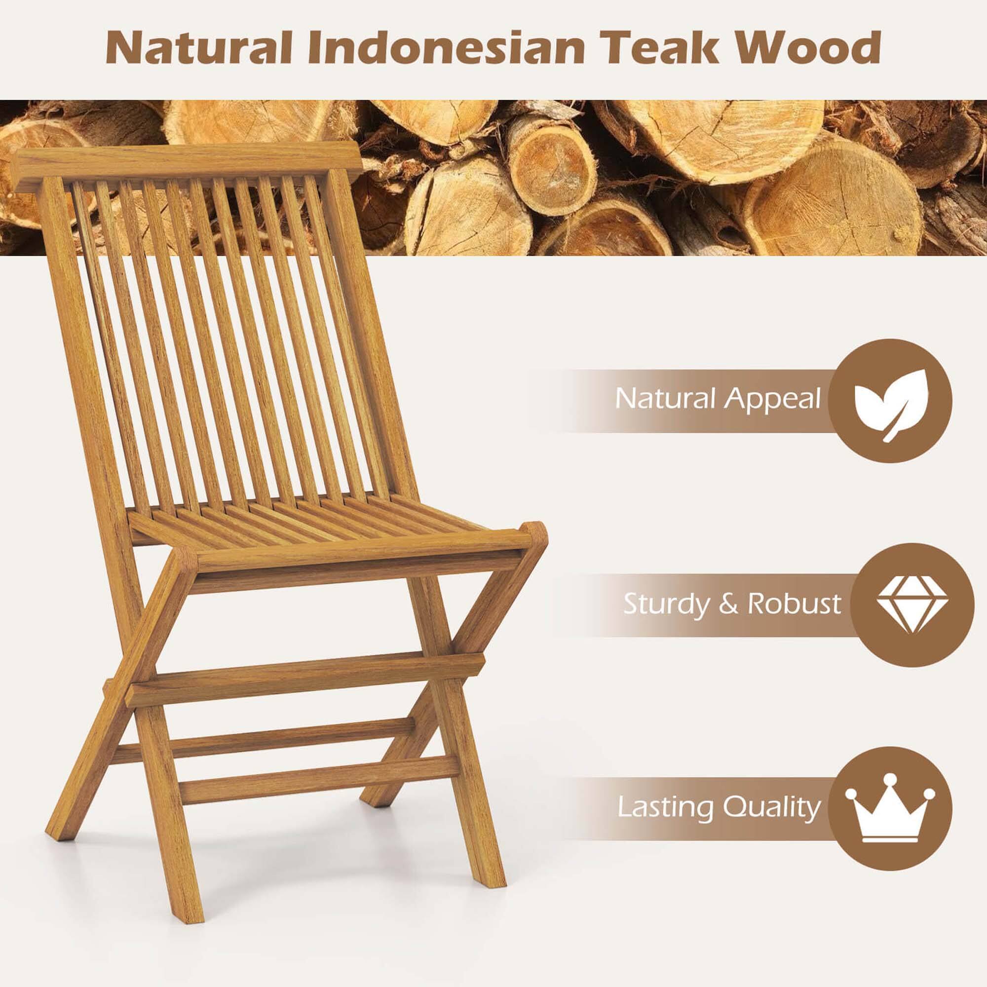 Natural Indonesian Teak Wood, Natural Appeal, Sturdy & Robust, Lasting Quality