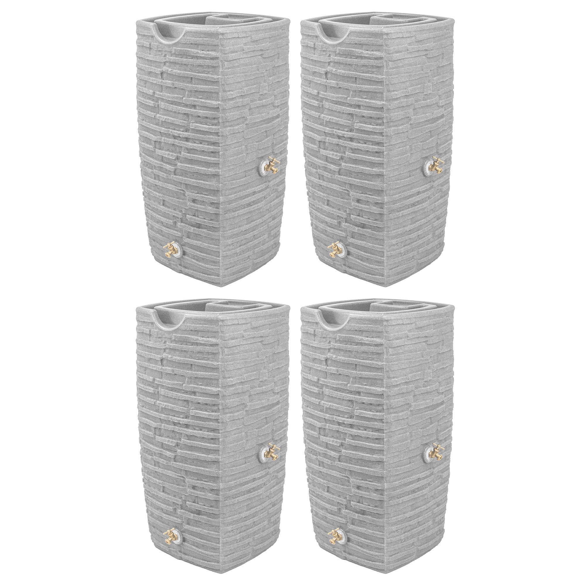Good Ideas - Impressions Riverwalk 50 Gallon Rain Saver, Light Granite (4 Pack) price history on PriceWatchPro