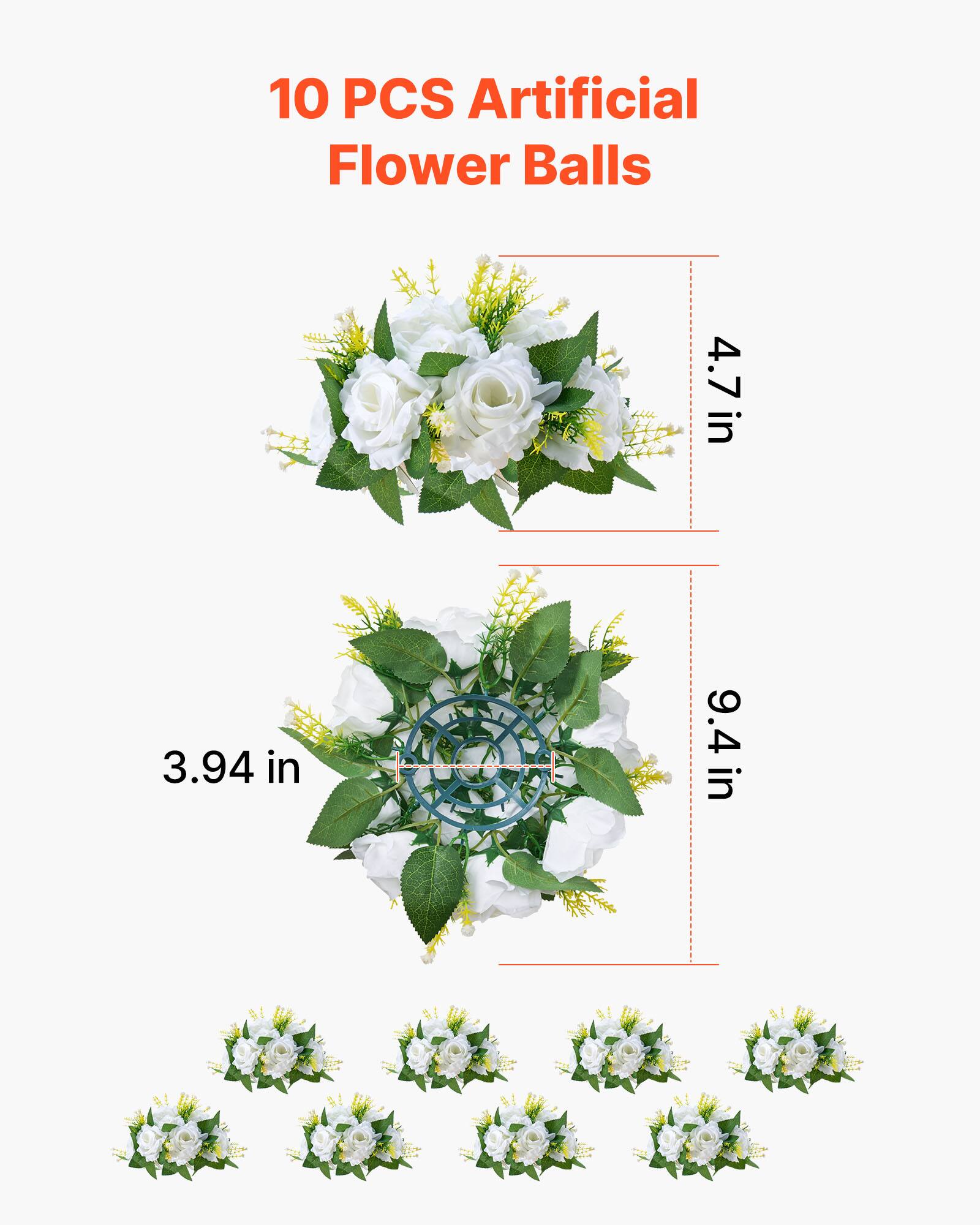 10 PCS Artificial Flower Balls

4.7 in  
3.94 in  
9.4 in