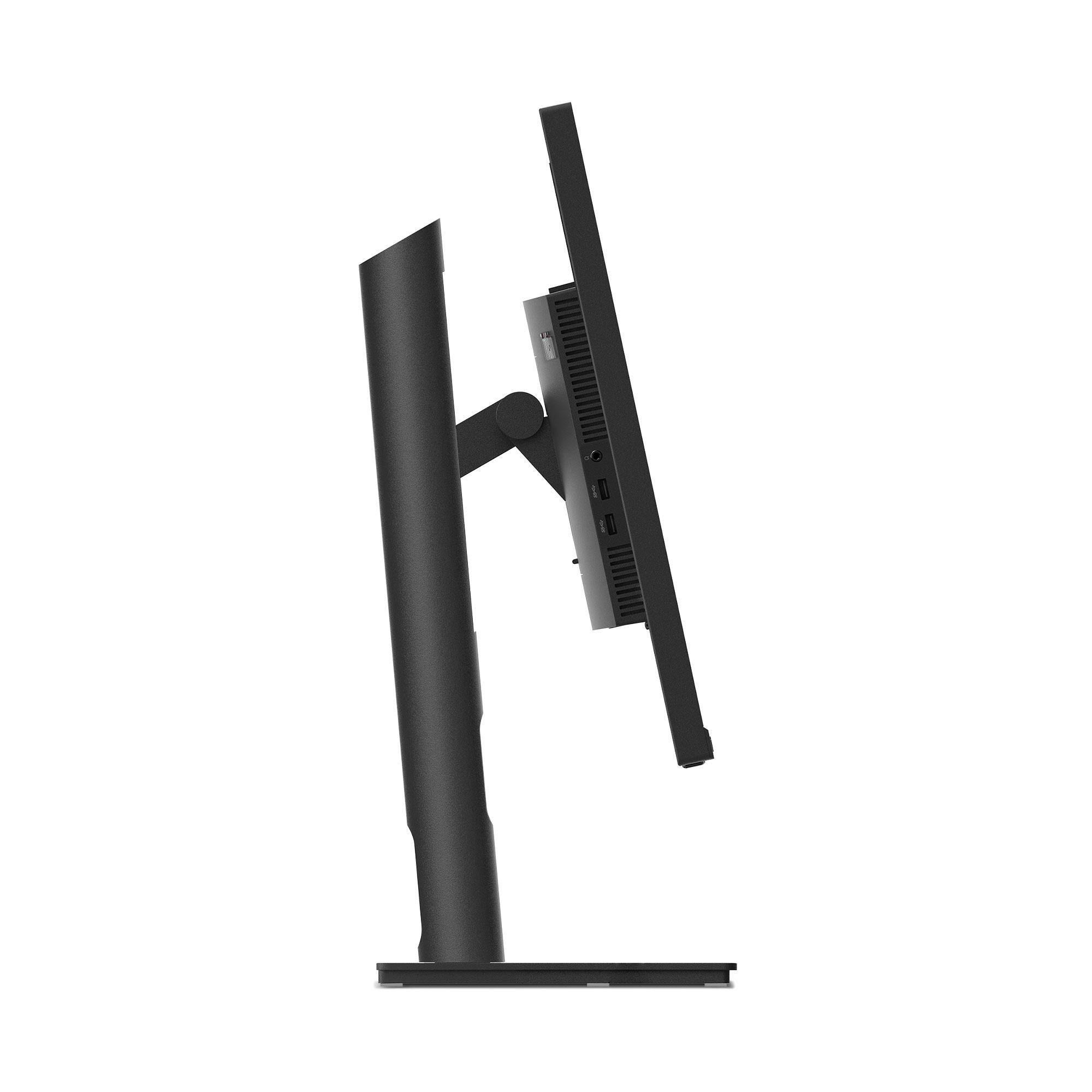 Back. Lenovo - Lenovo ThinkVision T27h-30 27" Monitor 2560 x 1400 60Hz IPS 6ms - Raven Black.