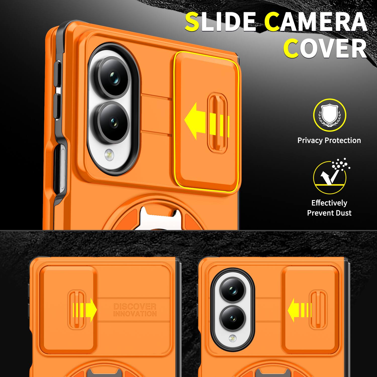 SLIDE CAMERA COVER  
Privacy Protection  
Effectively Prevent Dust  
DISCOVER INNOVATION