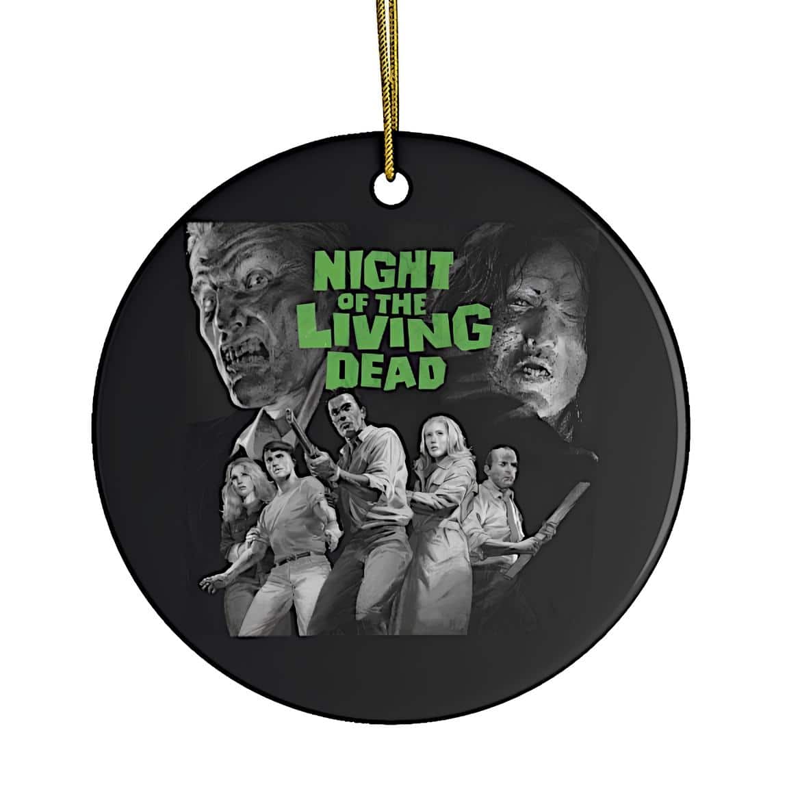 OrnamentallyYou - Night of The Living Dead Horror Movie Classic Ornament - Multi-colored