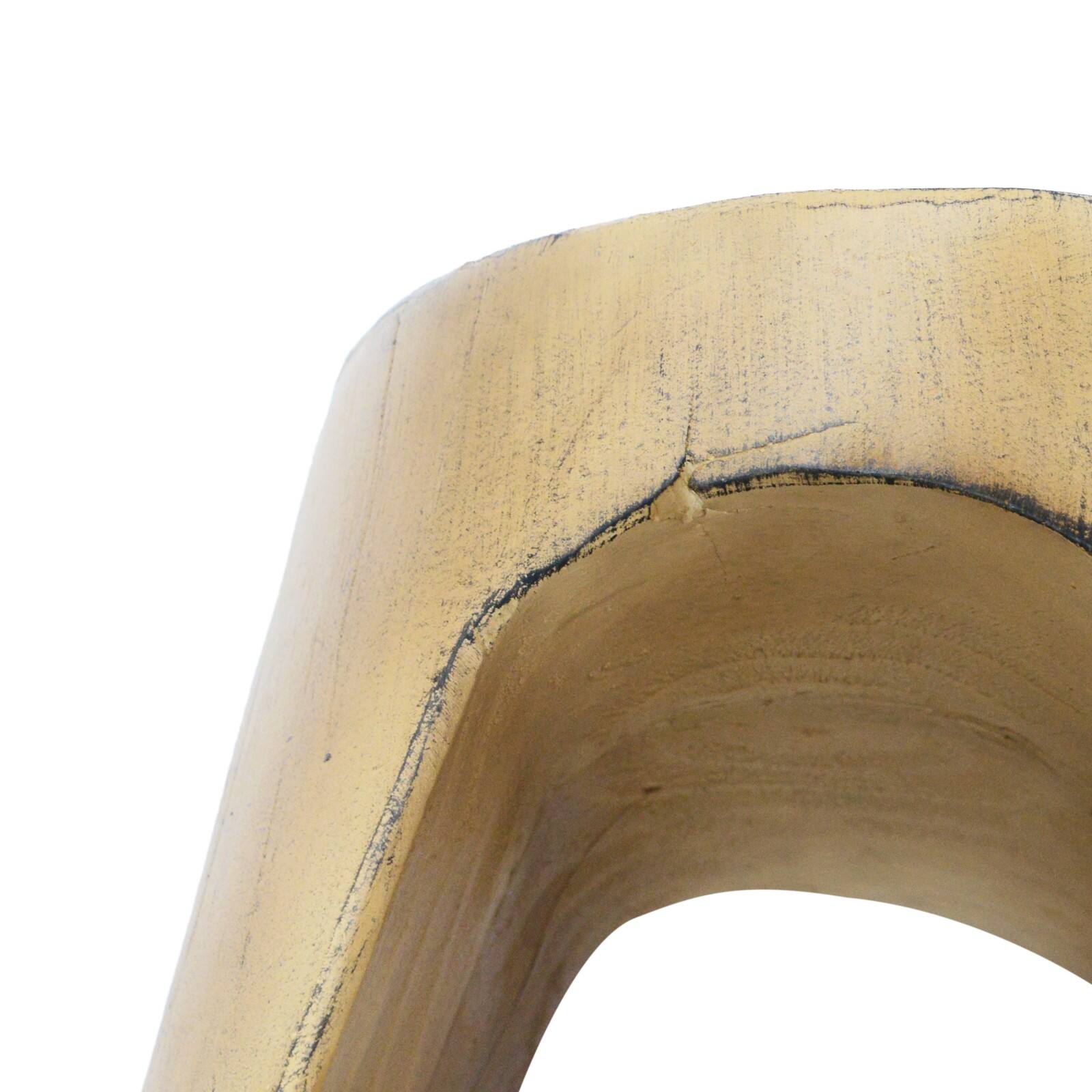 Alt View 10. Ecooso - Round Side Table with Hollow Design, Durable MGO Construction for Indoor Outdoor Use, Small Accent Table - Natural.