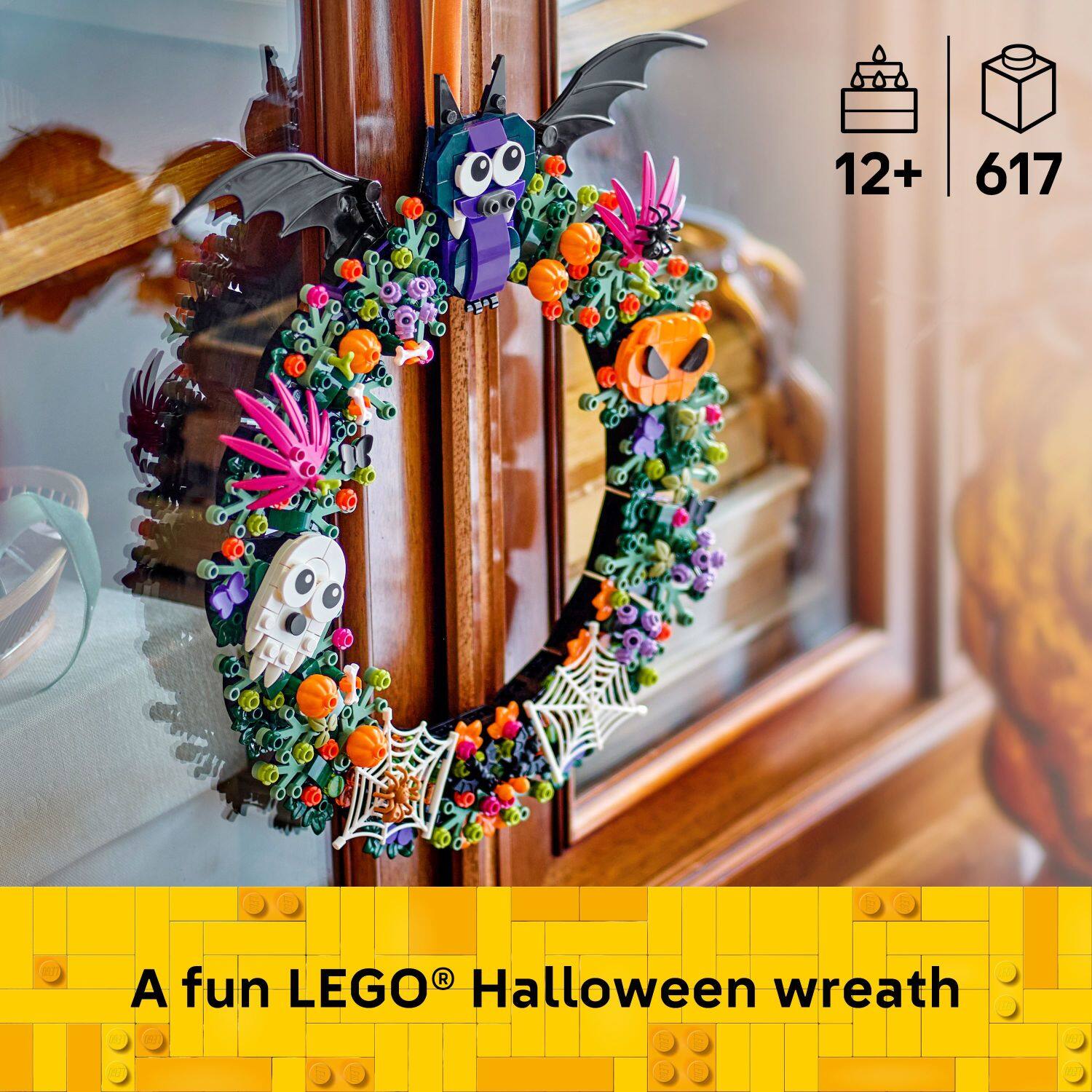 12+ 617  
A fun LEGO® Halloween wreath