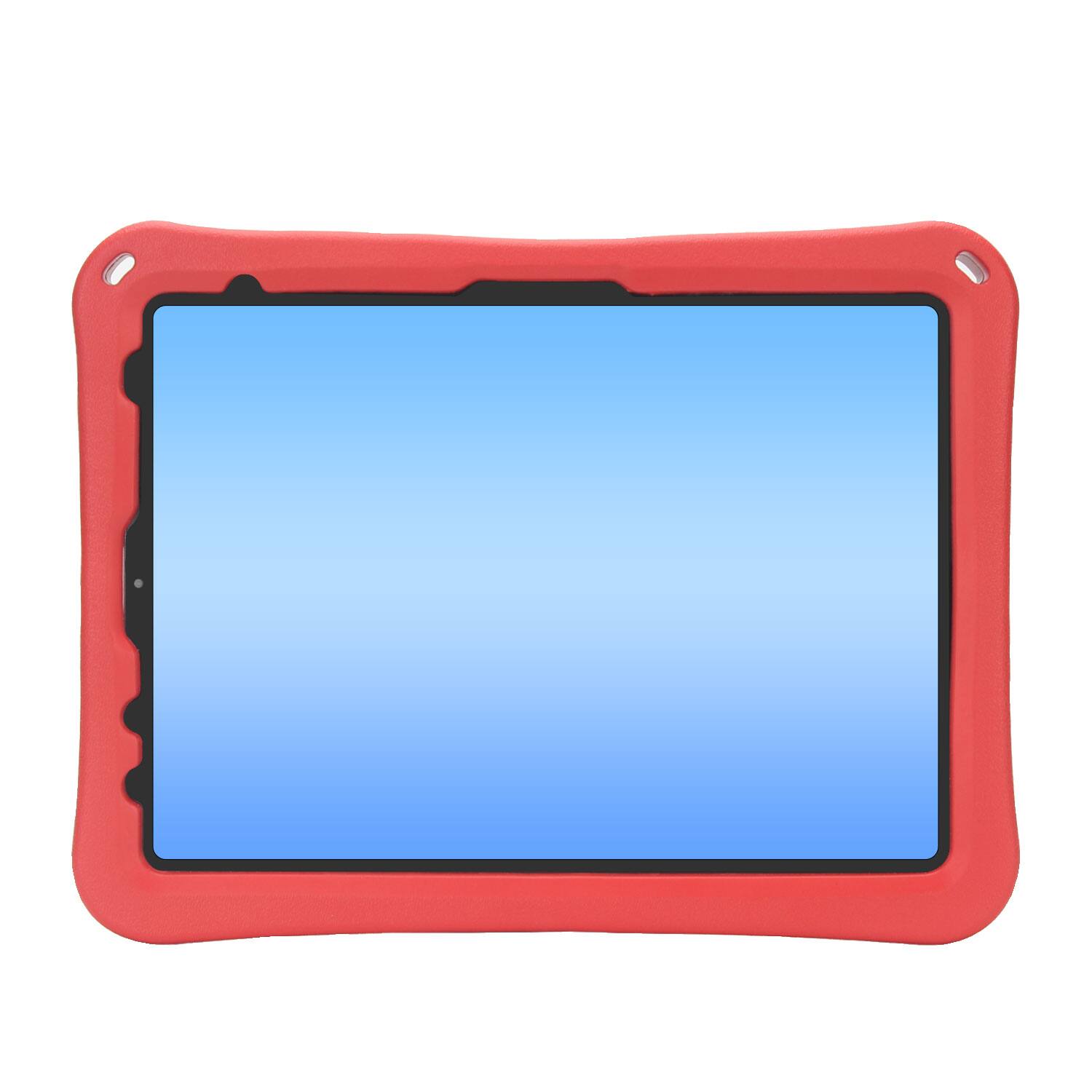 Alt View 1. Dteck - for Apple iPad Air (M4) 11" 2026/(M3) 2025/(M2) 2024 Rugged Case,Shockproof Heavy Duty EVA Cover with Rotating Stand - Red.