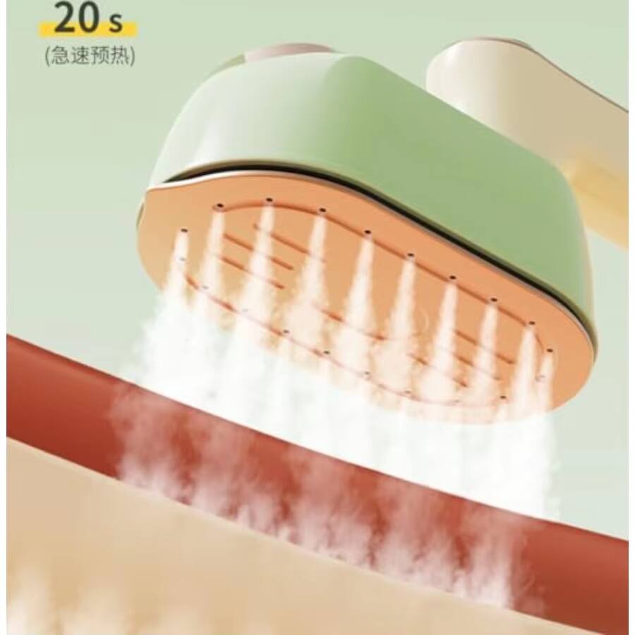 Alt View 1. Luckbyte - Portable Handheld Clothes Steamer Mini Wet Dry Steam Iron for Home and Travel Use - Green.