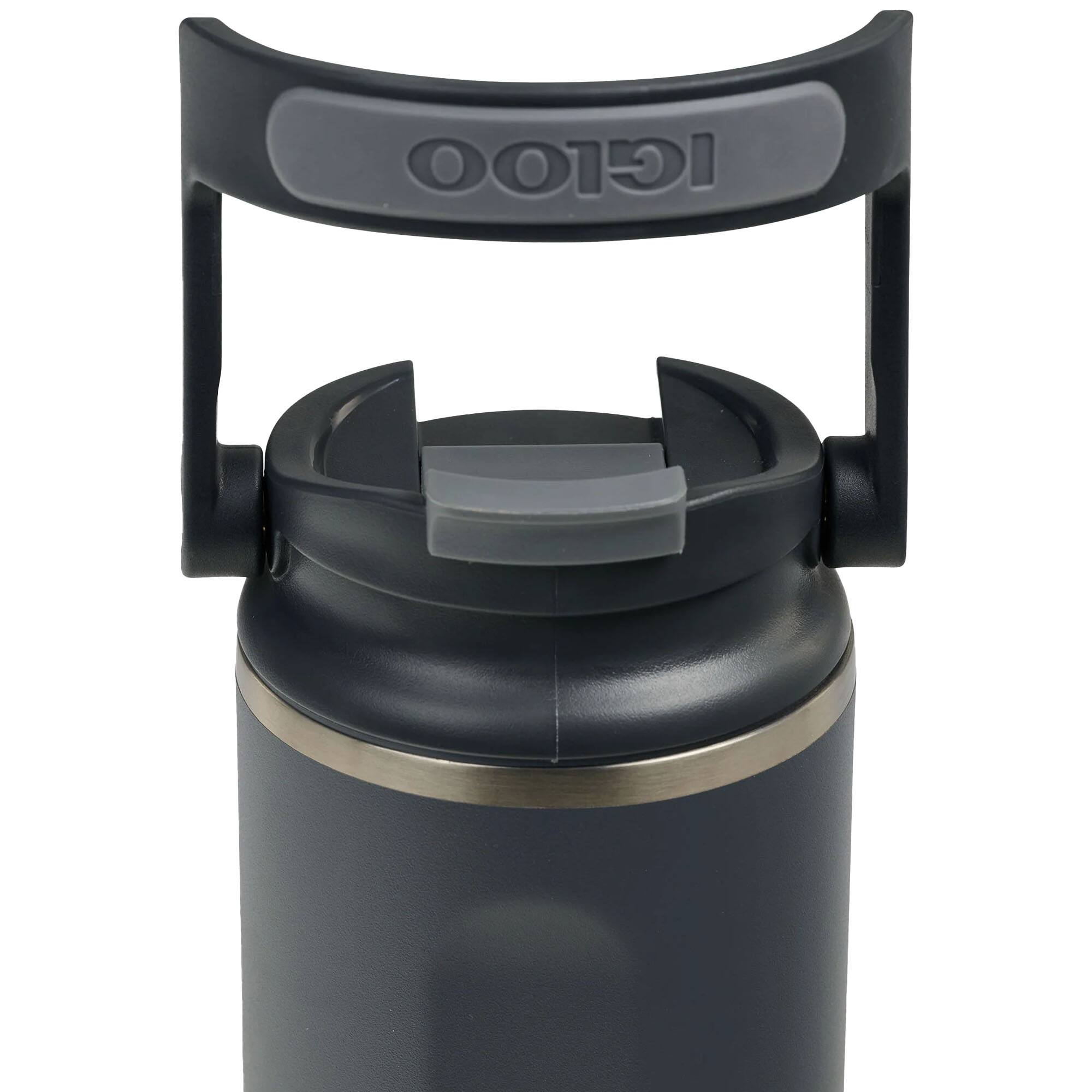 Alt View 4. Igloo - IGLOO 20 oz. Flip ‘n’ Sip Tumbler, Carbonite - Carbonite.