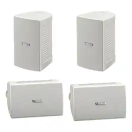 Yamaha - NS-AW194 High Performance Outdoor Speakers - 4-Pack - White