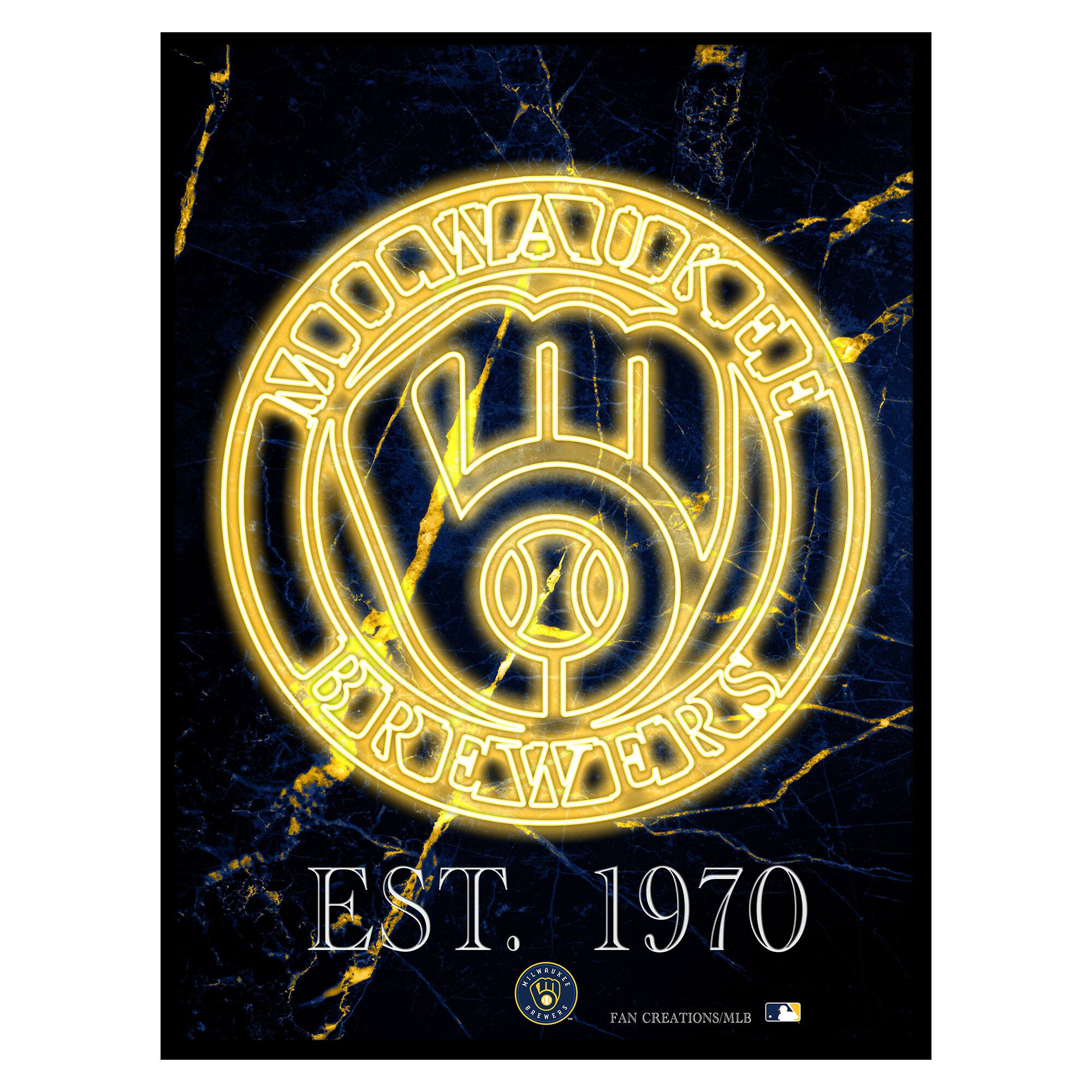 Black 12'' x 16'' Framed Circle Logo Print