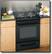 Angle Standard. GE - 30" Self-Cleaning Slide-In Electric Range - Black-on-Black.