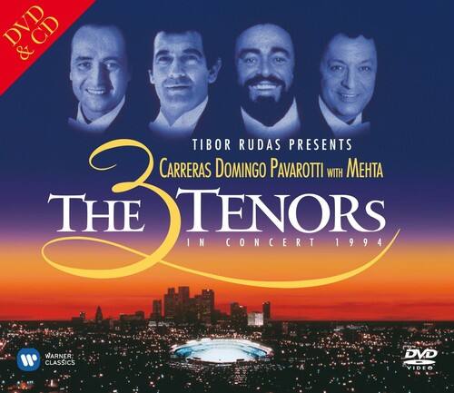DVD & CD

TIBOR RUDAS PRESENTS

CARRERAS DOMINGO PAVAROTTI with MEHTA

THE TENORS IN CONCERT 1994

WARNER CLASSICS VIDEO