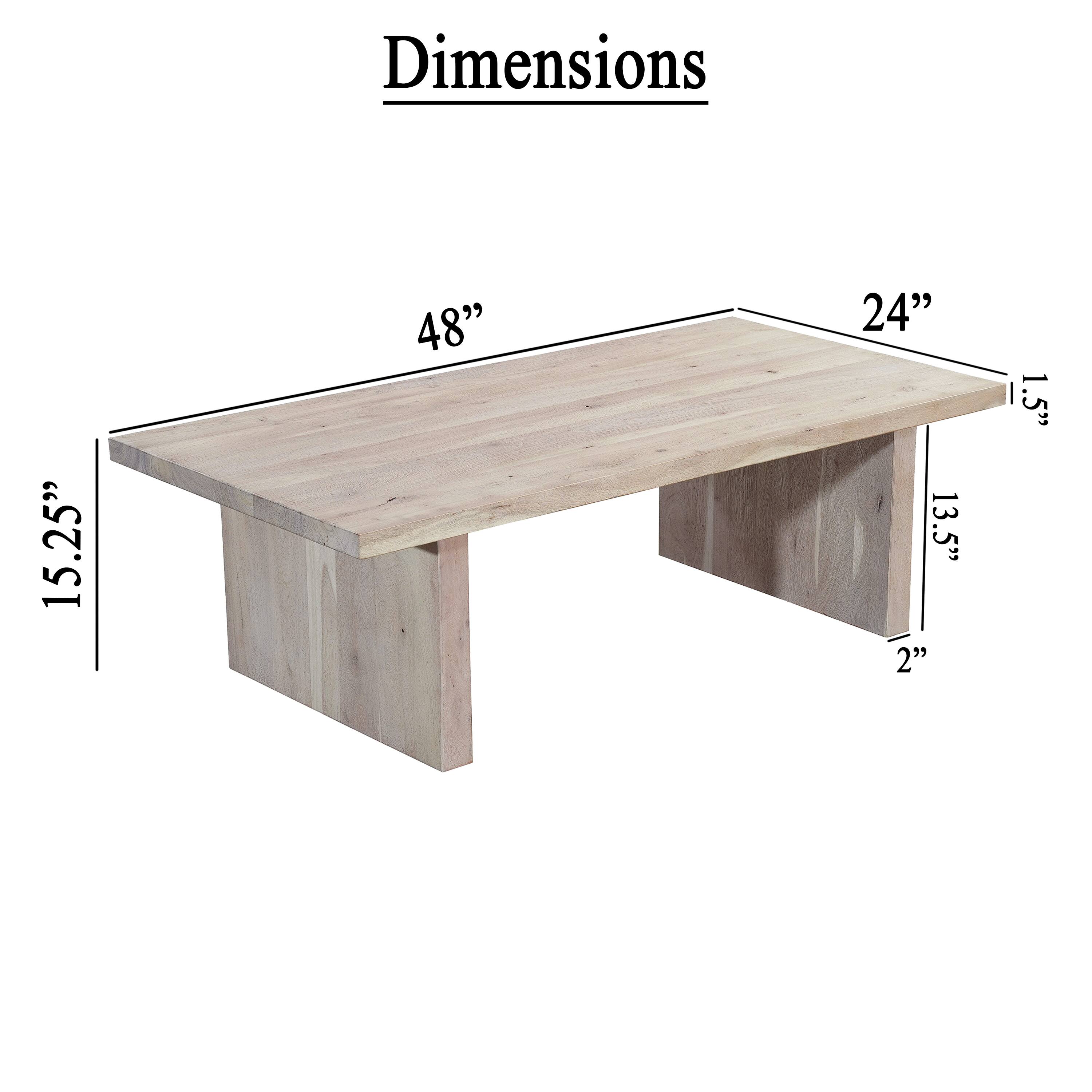 Dimensions  
15.25" x 48" x 24" x 13.5" x 2" x 1.5"
