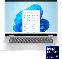 HP - Refurbished Excellent - Envy 2-in-1 16" 2K Touch-Screen Laptop - Intel Core Ultra 7 - 16GB Memory - 1TB SSD - Glacier Silver