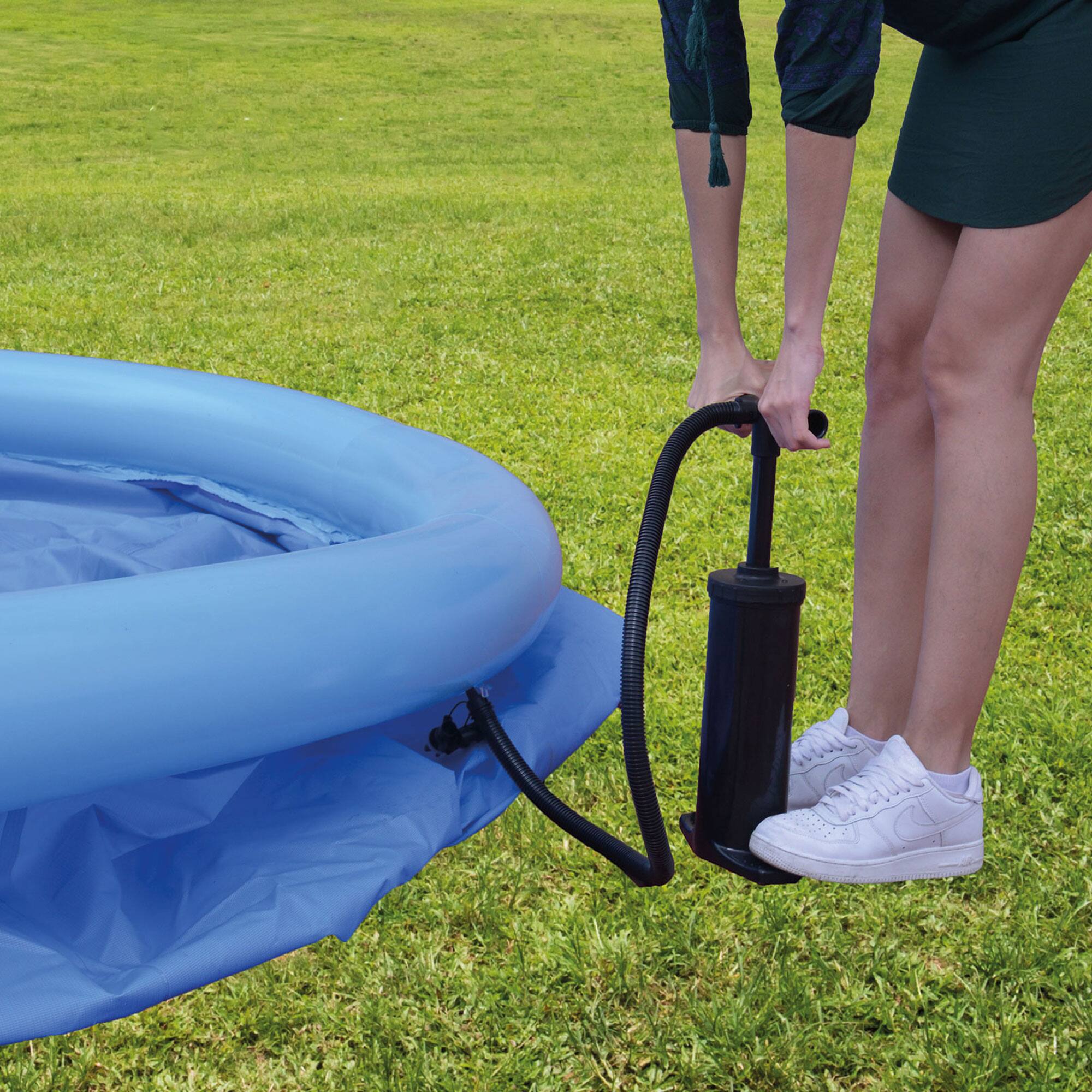 Alt View 10. Jleisure - JLeisure 5.5' x 20" Prompt Set Inflatable Outdoor Above Ground Kid Swimming Pool - Blue.