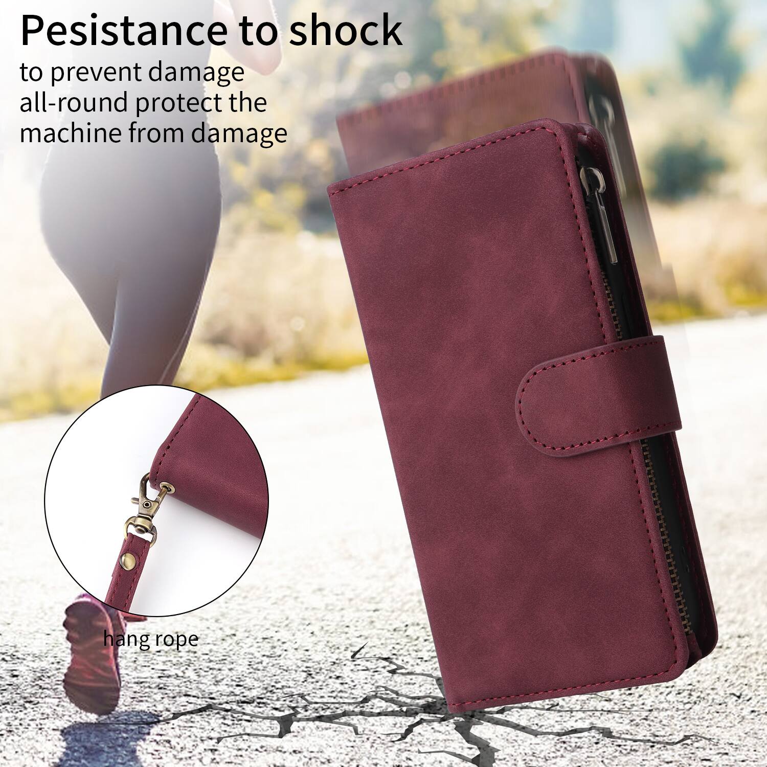 Persistence to shock  
to prevent damage  
all-round protect the machine from damage  

hang rope