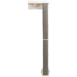 TRIXIE - Wall Set 1 Wall Mounted Sisal Cat Scratching Post with Ledge - White/Gray