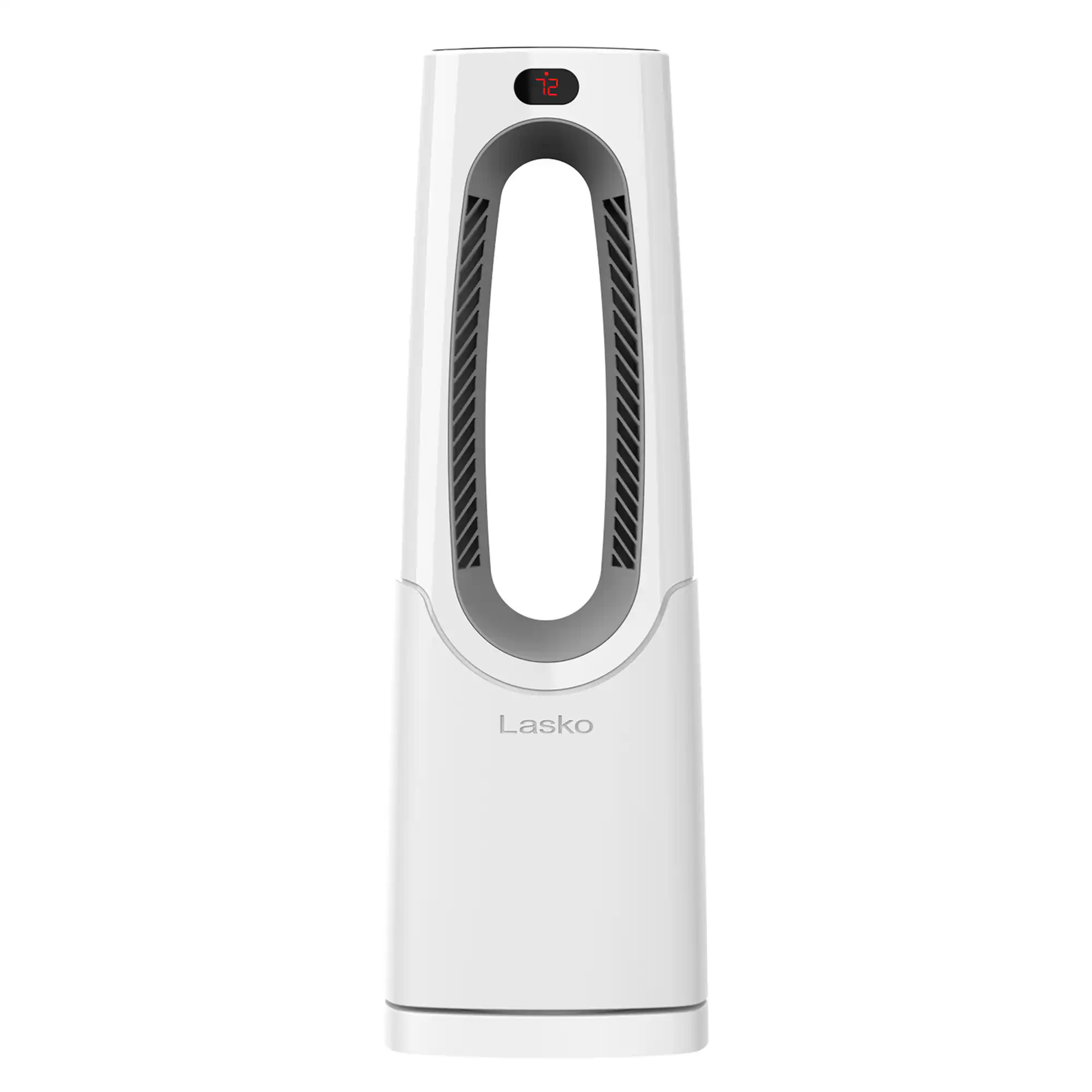 Lasko - 1500-Watt Bladeless Ceramic Tower Space Heater with Timer and Remote Control, CW105 - White