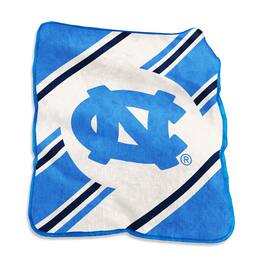 Logo Brands - North Carolina Tar Heels 50" x 60" Raschel Stripe Throw Blanket - Multicolor